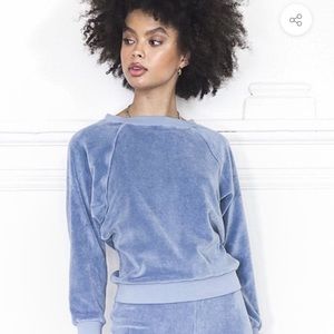 Suzie Kondi Velour Track Sweater